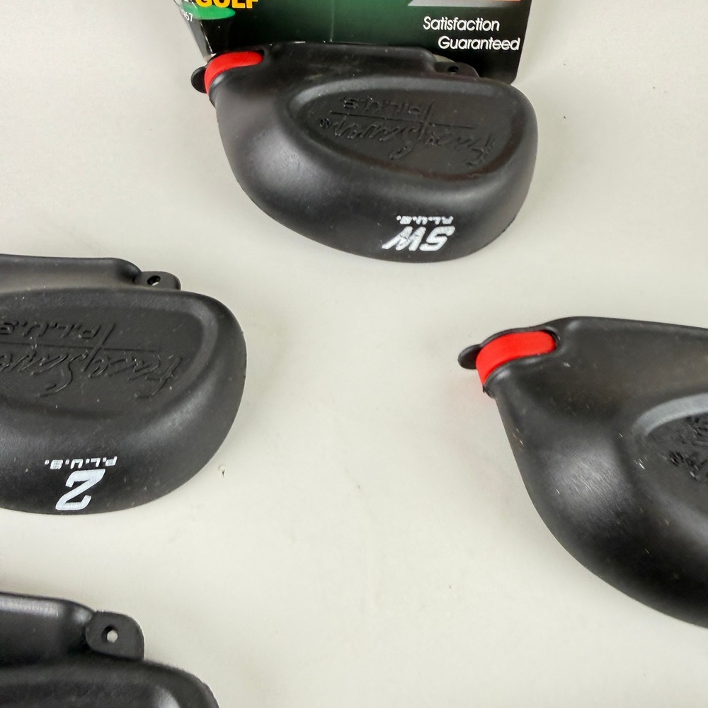 Face Saver Iron Covers P.L.U.S. Golf Set 9pc Black Vintage made in USA - Picture 5 of 8